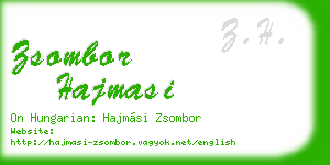 zsombor hajmasi business card
